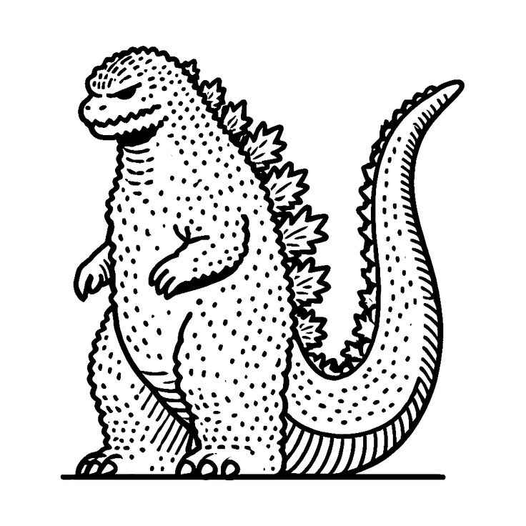Godzilla Para Colorear 155
