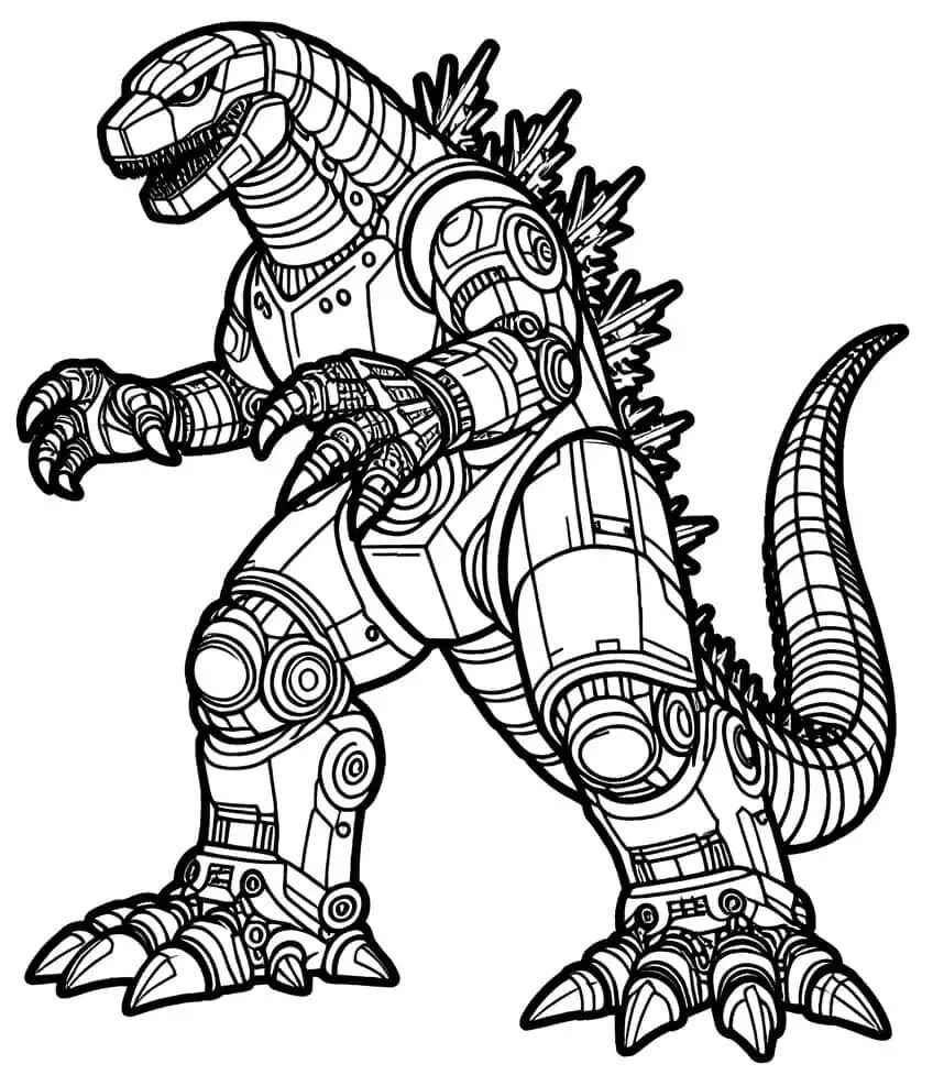 Godzilla Para Colorear 162