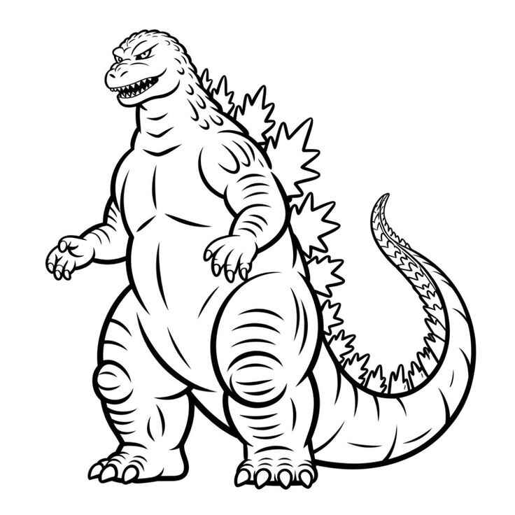 Godzilla Para Colorear 165