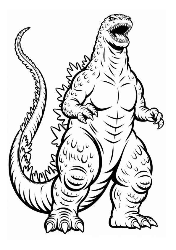 Godzilla Para Colorear 169