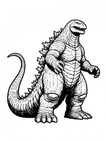 Godzilla Para Colorear 171