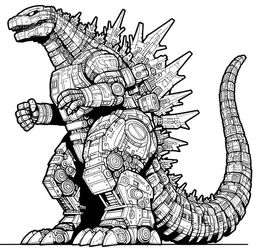 Godzilla Para Colorear 184