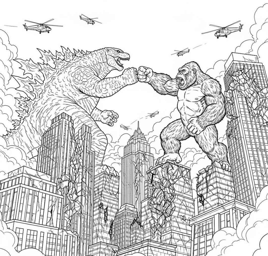 Godzilla Para Colorear 191