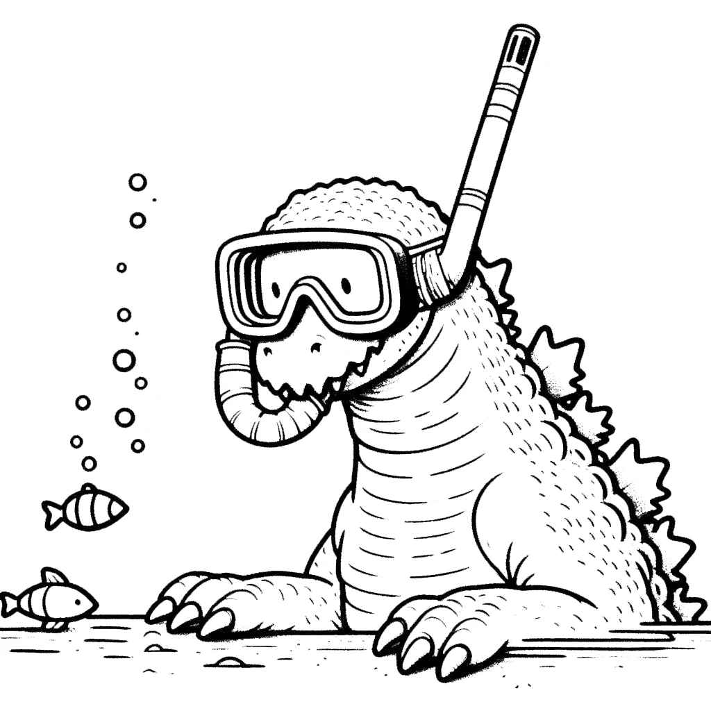 Godzilla Para Colorear 205