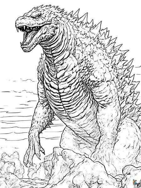 Godzilla Para Colorear 219