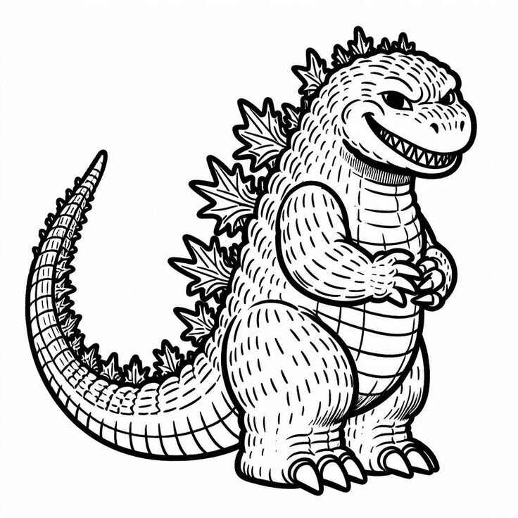 Godzilla Para Colorear 228