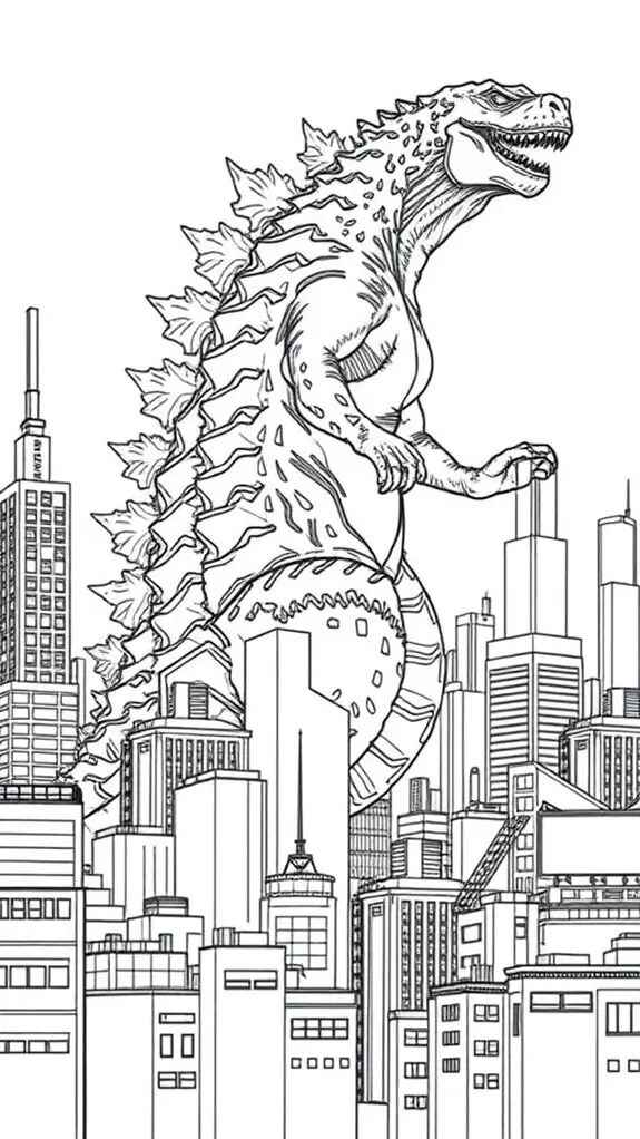 Godzilla Para Colorear 233