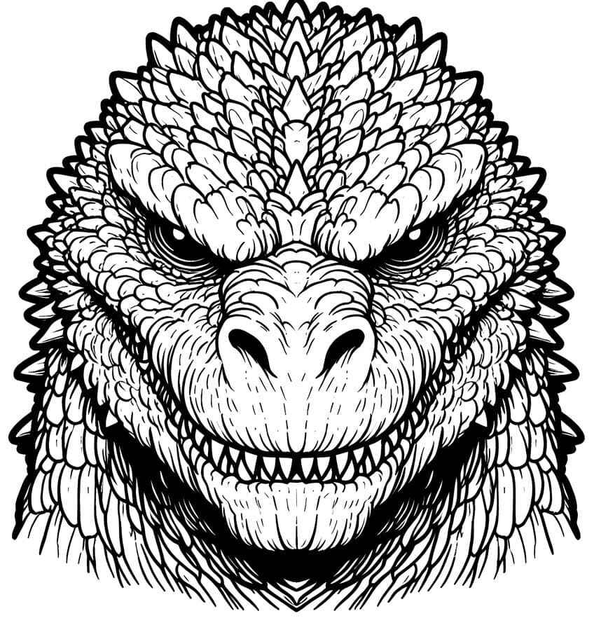 Godzilla Para Colorear 239