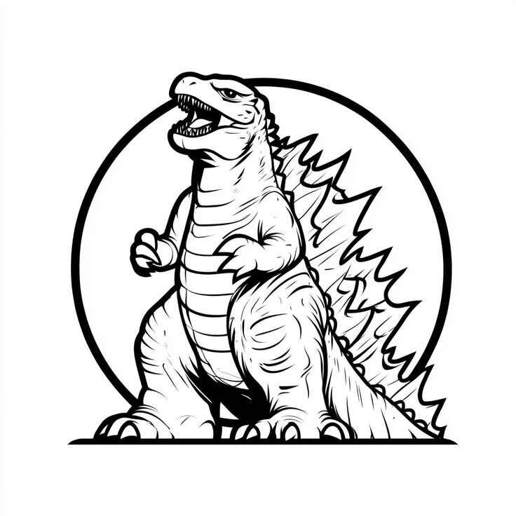 Godzilla Para Colorear 266