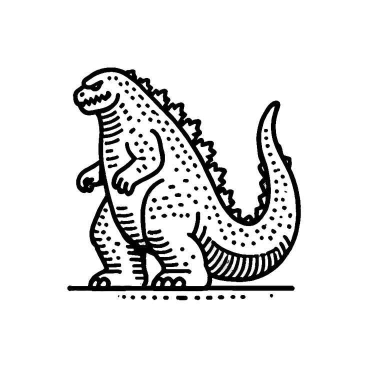 Godzilla Para Colorear 270