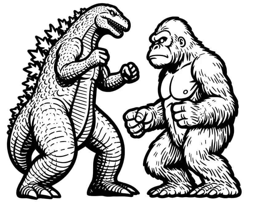 Godzilla Para Colorear 277