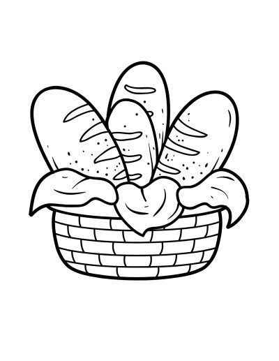 Pan Para Colorear 025