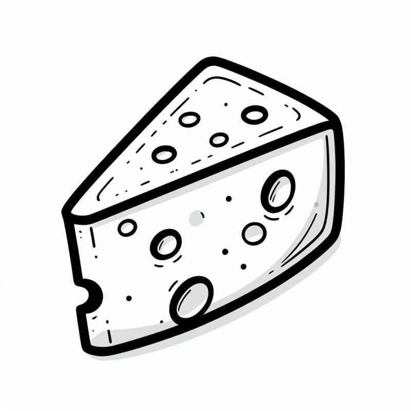 Queso Para Colorear 289